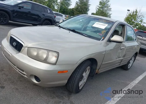 2001 Hyundai Elantra Gls from USA, damaged, VIN KMHDN45D41U128978